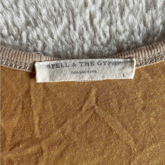 Spell | Mustard Wild Child Raglan Tee Dress | L - Picture 11 of 16